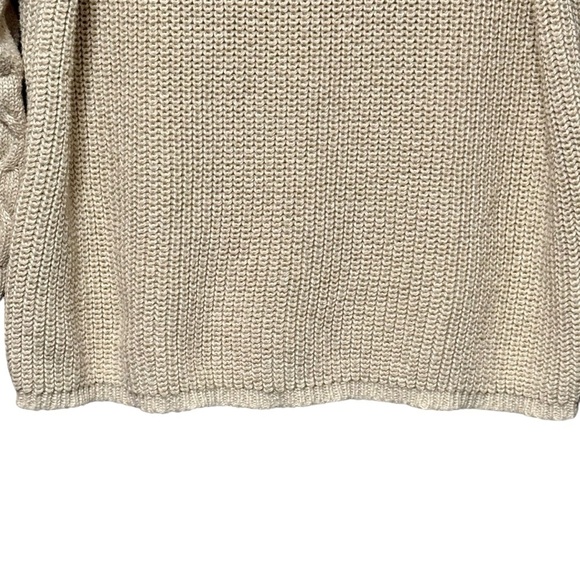 PRETTY GARDEN Chunky Knit Textured Balloon Sleeve Sweater Size Large - Picture 4 of 8